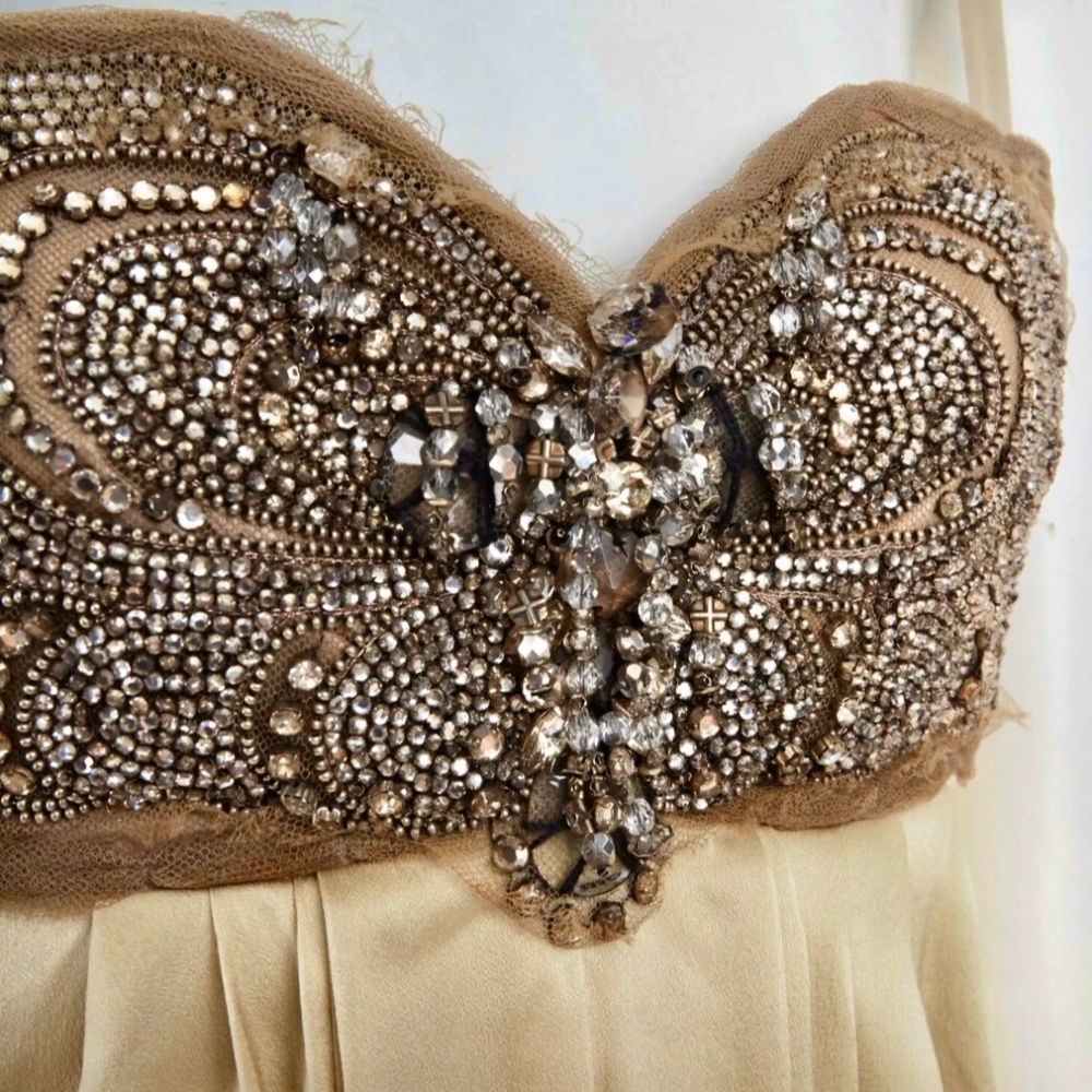 LANVIN Stunning Silk Jewel Dress sz36FR / XS - Picture 7 of 7